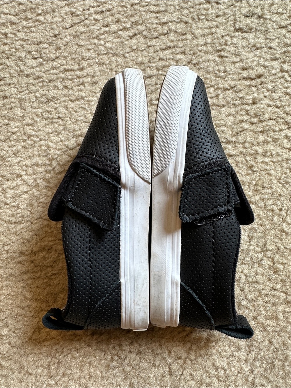 Toddler Size 8 Black Vans - Picture 3 of 5